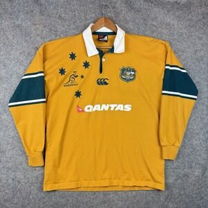 Vintage Wallabies Rugby Union Australia Shirt Mens XL Jersey Canterbury 2004
